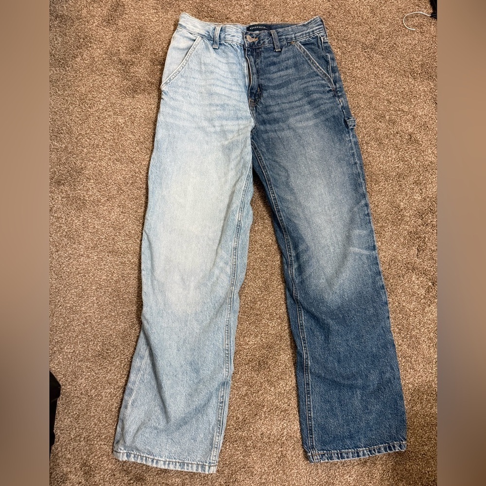 Aeropostale '90s High-Rise Baggy Carpenter Jean Size 8 - Picture 3 of 6